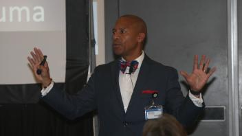 presenter speaking