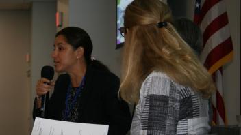 3 women speaking on a panel